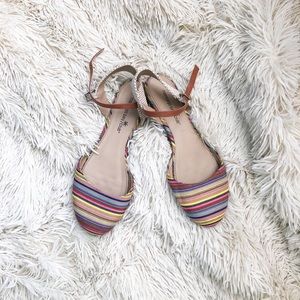 Multicolor Mary Jane Flat Sandal